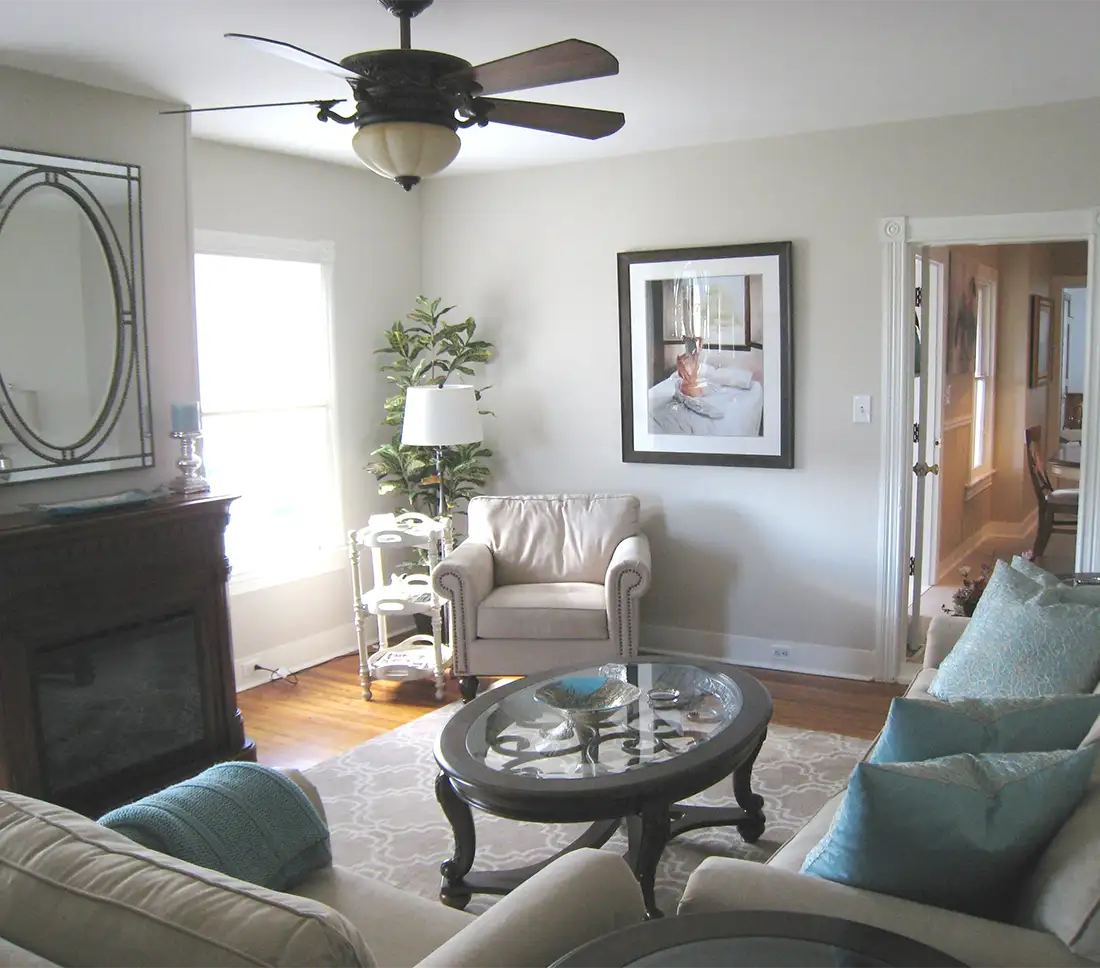 Family room after renovation