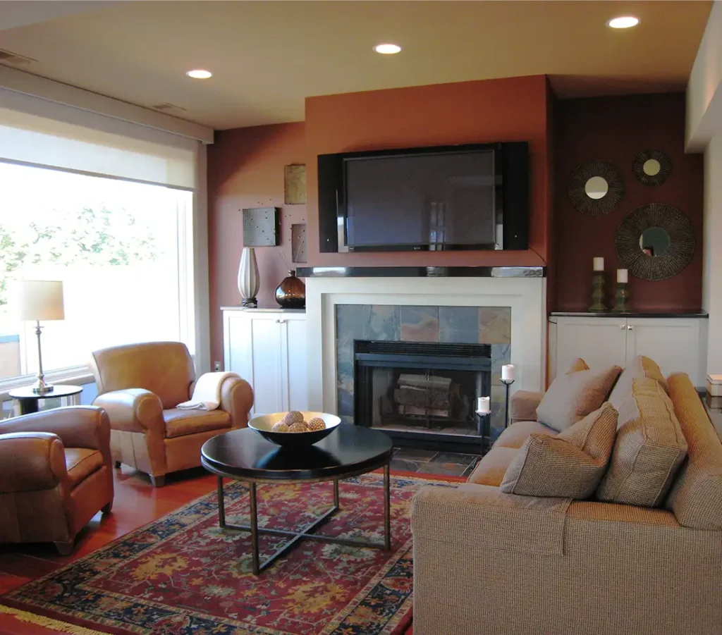 Living room after renovation