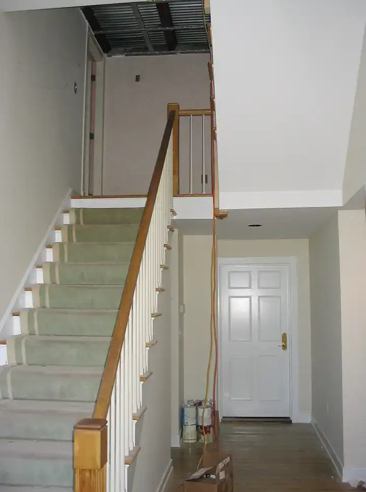 Stairwell before renovation