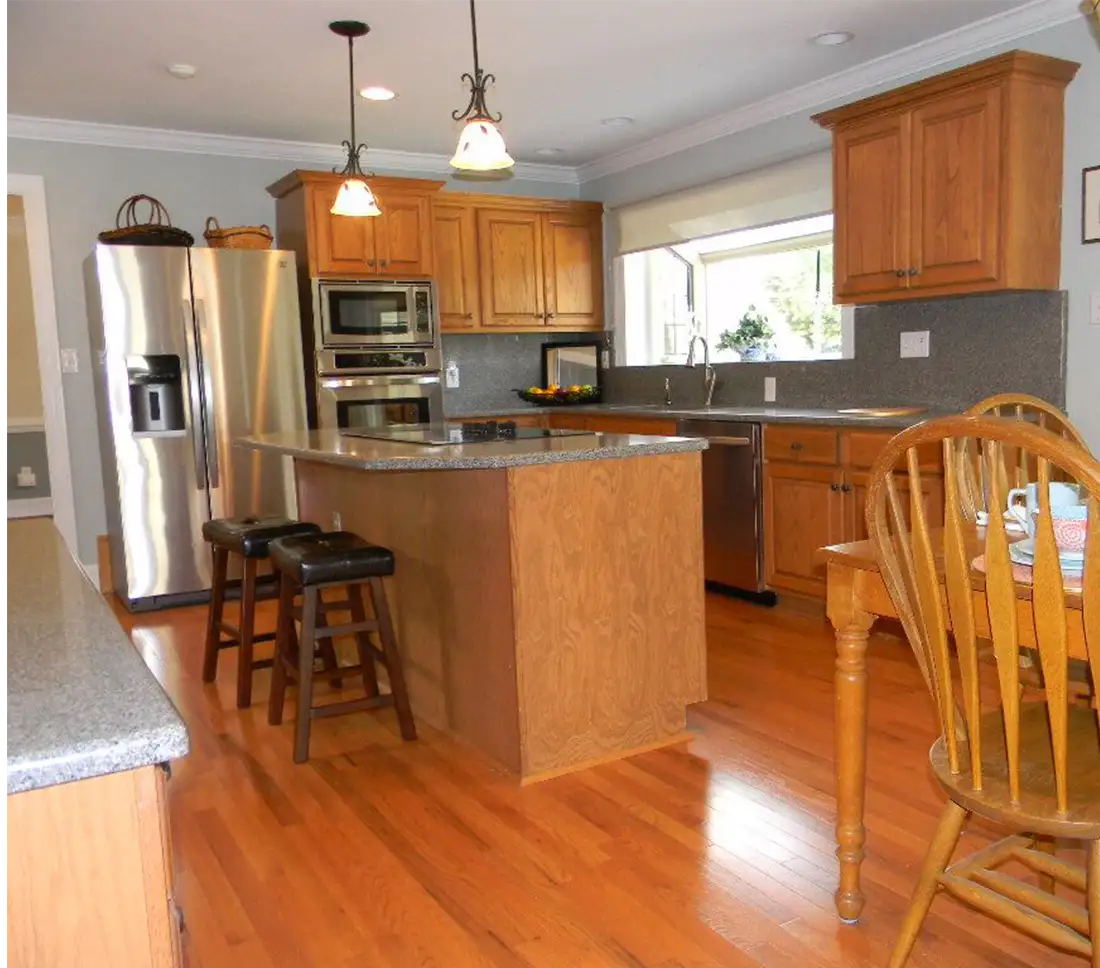 Kitchen after staging